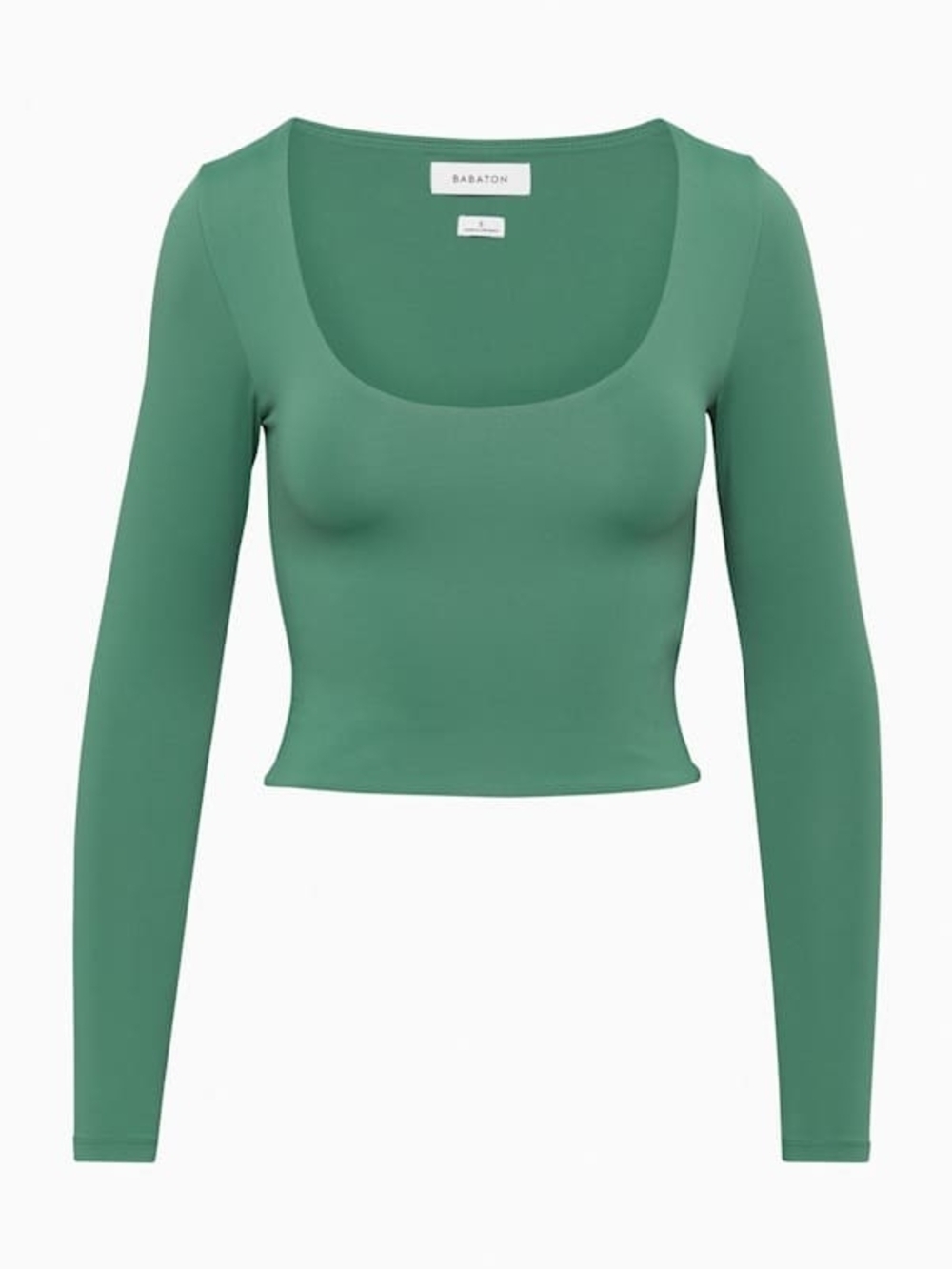EUC Aritzia Babaton Contour Scoopneck Longsleeve - Green Size M